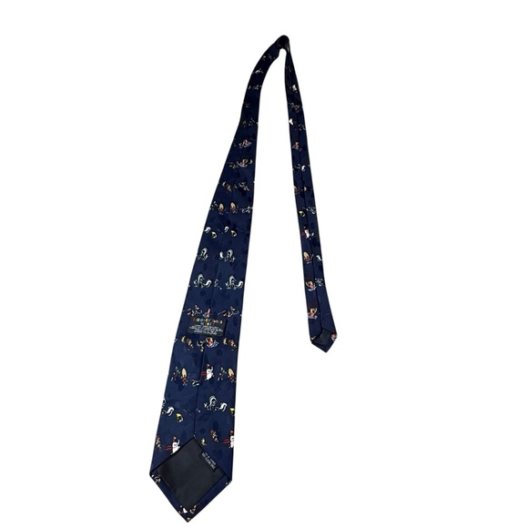 1995 Looney Tunes Mania Mens Neck Tie Bugs Bunny Taz Tweety Bird Daffy Duck - Picture 2 of 3